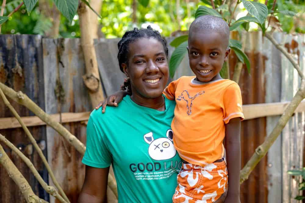 "I was overjoyed when Plan International accepted my request to cover the cost of the operation," Samuel’s mother Marceline says. "This is the best thing that has happened this year." | ©Plan International